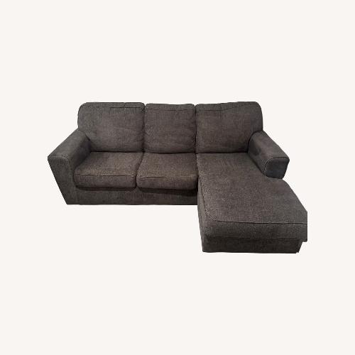 Used Dark Gray Fabric Chaise Lounge for sale on AptDeco