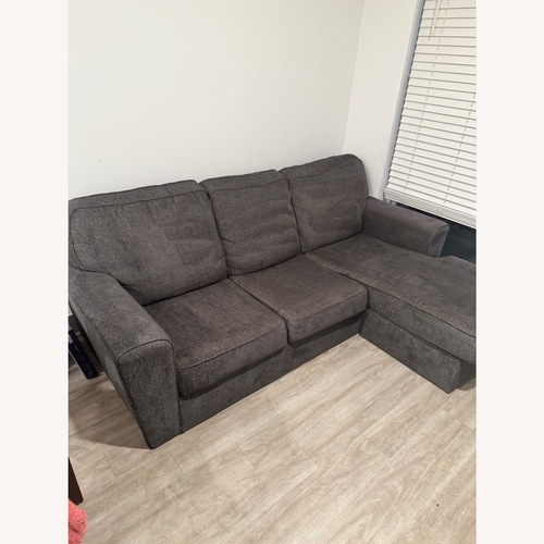 Used Dark Gray Fabric Chaise Lounge for sale on AptDeco