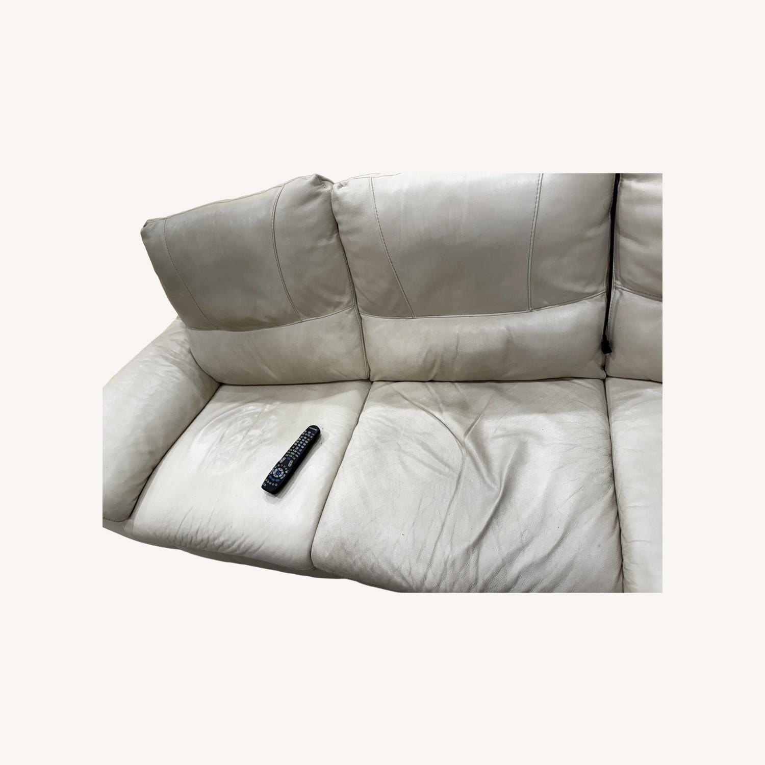 Authentic Italian Leather Couch - image-0