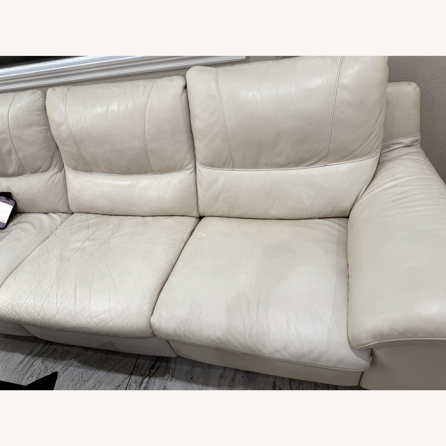 Authentic Italian Leather Couch - image-5