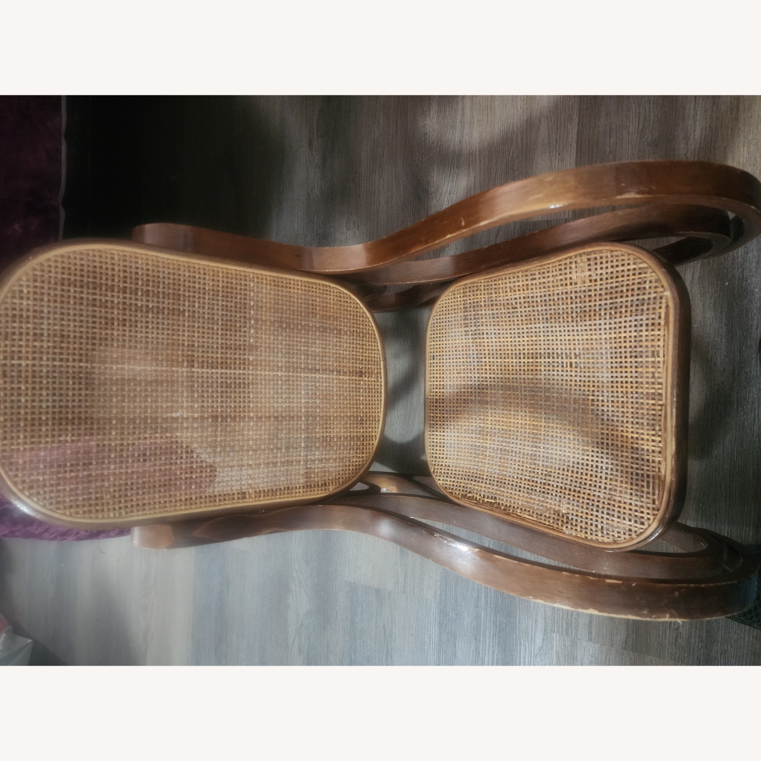 Dark Brown Childrens Rockingchair 1920's Era - image-1