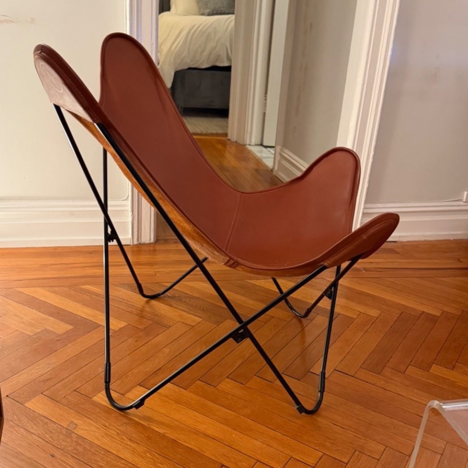 The Citizenry Dark Brown Leather Chair - image-2