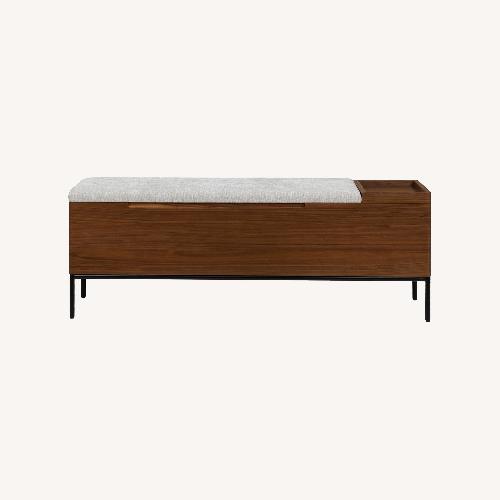 Used Article Thari Bench Dark Brown Wood Chest for sale on AptDeco