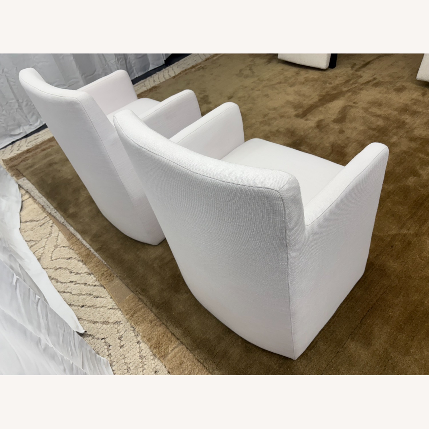 Restoration Hardware Aurelie Track Arm Dining Armchairs 2 - image-4