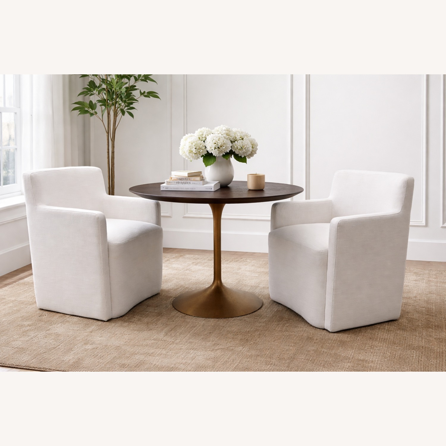 Restoration Hardware Aurelie Track Arm Dining Armchairs 2 - image-0