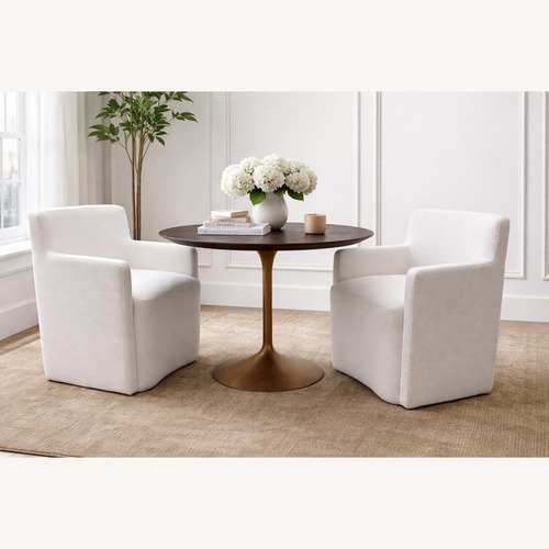 Used Restoration Hardware Aurelie Track Arm Dining Armchairs 2 for sale on AptDeco
