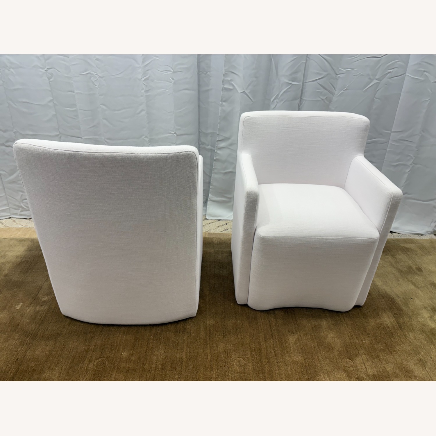 Restoration Hardware Aurelie Track Arm Dining Armchairs 2 - image-5