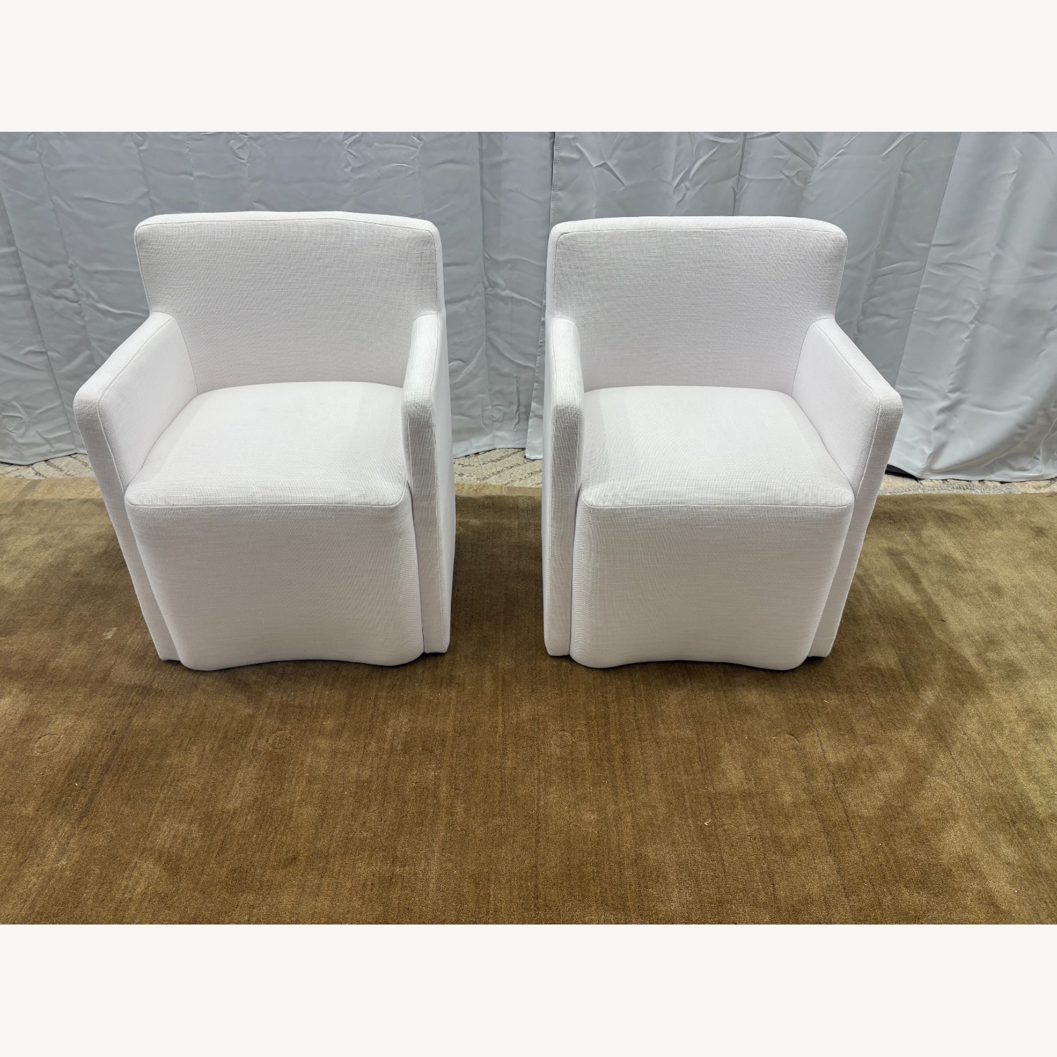 Restoration Hardware Aurelie Track Arm Dining Armchairs 2 - image-3