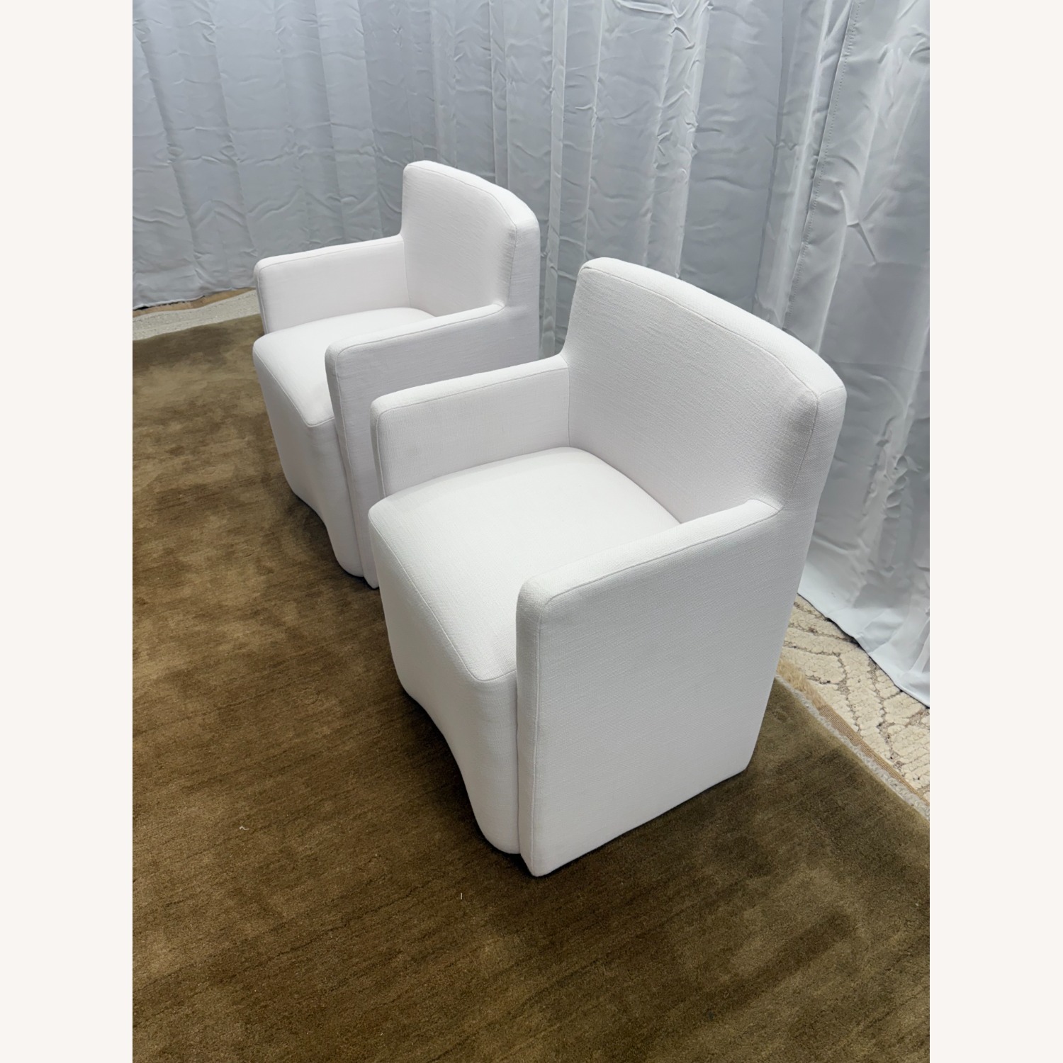 Restoration Hardware Aurelie Track Arm Dining Armchairs 2 - image-8