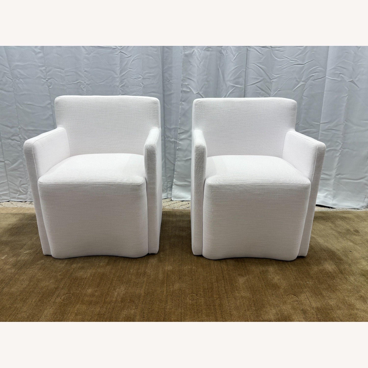 Restoration Hardware Aurelie Track Arm Dining Armchairs 2 - image-21