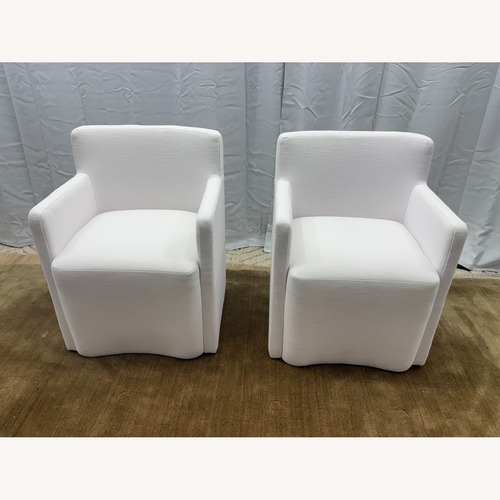 Used Restoration Hardware Aurelie Track Arm Dining Armchairs 2 for sale on AptDeco