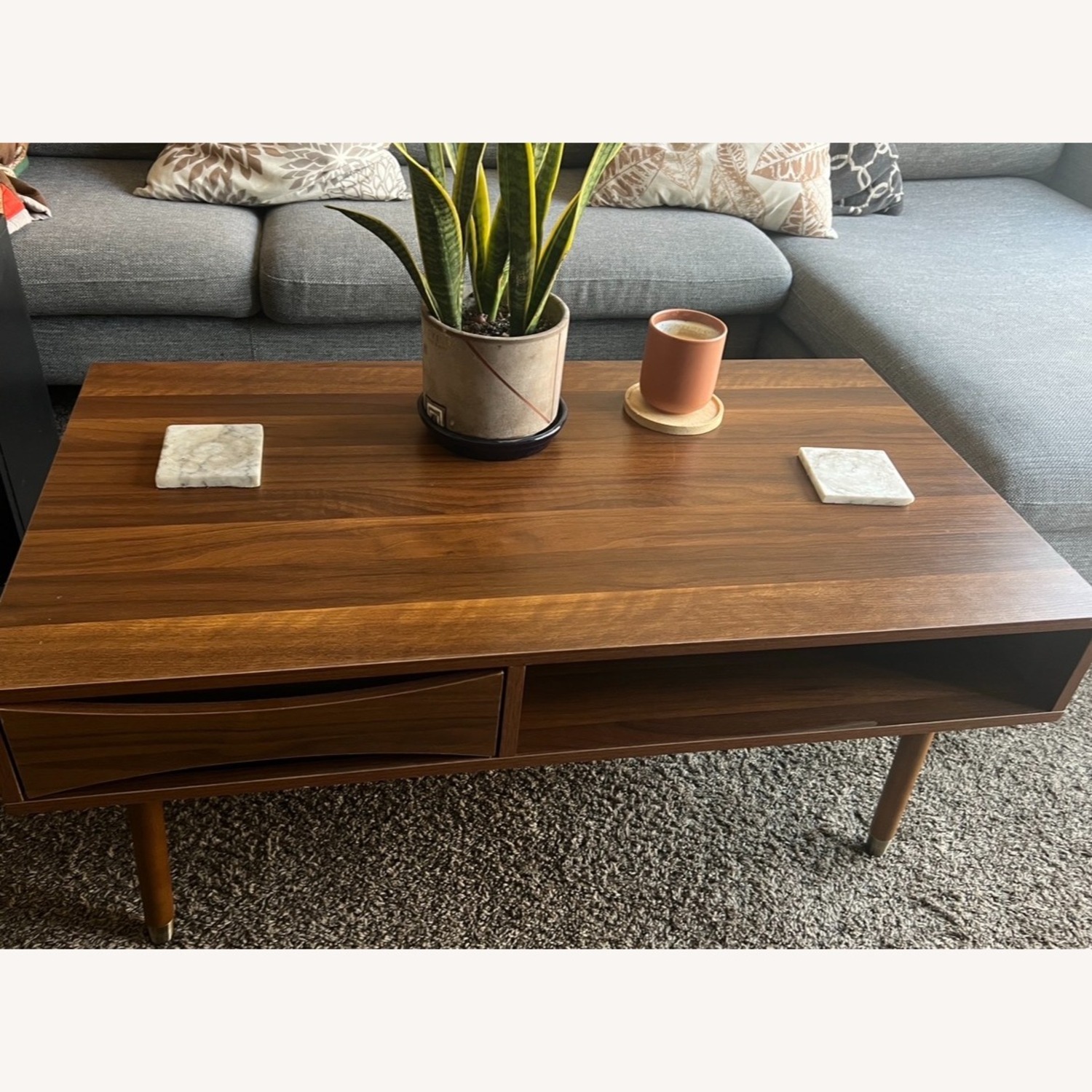 Teamson Design Corp Dark Brown Wood Coffee Table - image-4