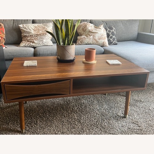 Used Teamson Design Corp Dark Brown Wood Coffee Table for sale on AptDeco