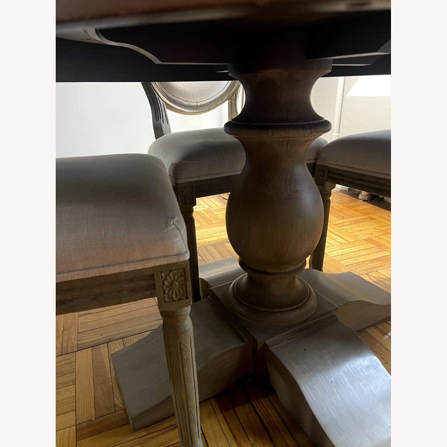 Restoration Hardware Solid Wood Dining Table Set - image-3