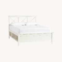 Pottery Barn Clara Lattice Storage King Bed