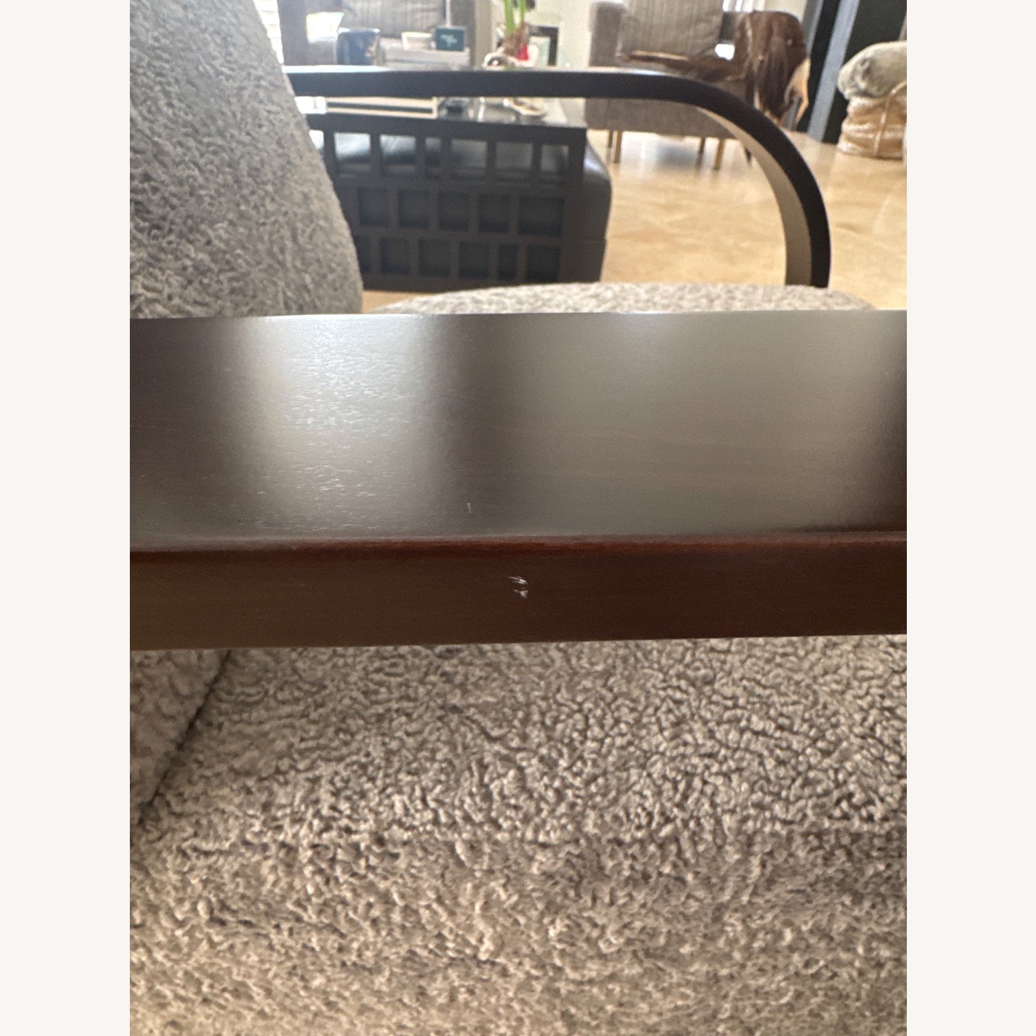 Dark Gray Fabric Accent Chairs - image-5