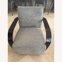 Dark Gray Fabric Accent Chairs