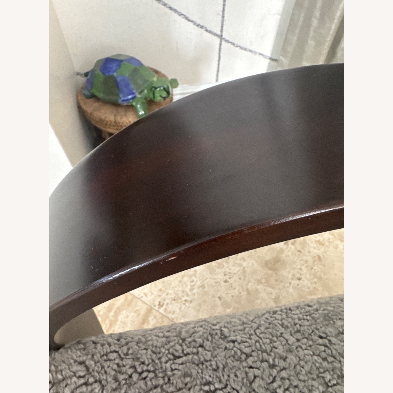 Dark Gray Fabric Accent Chairs - image-3