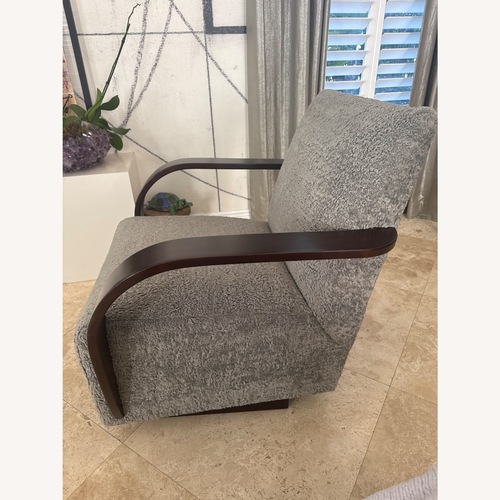 Used Dark Gray Fabric Accent Chairs for sale on AptDeco