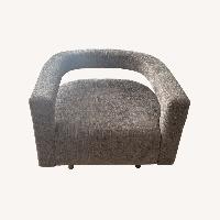 Interlude Home Light Gray Fabric Accent Chairs