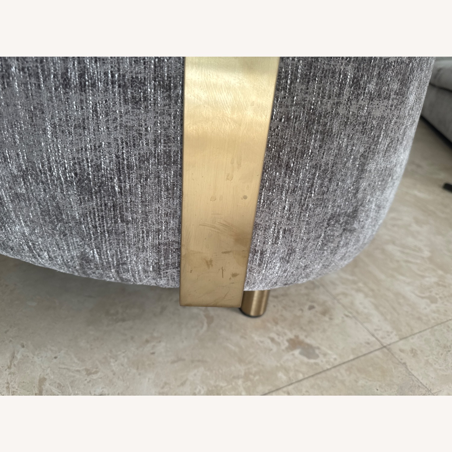 Interlude Home Light Gray Fabric Accent Chairs - image-3