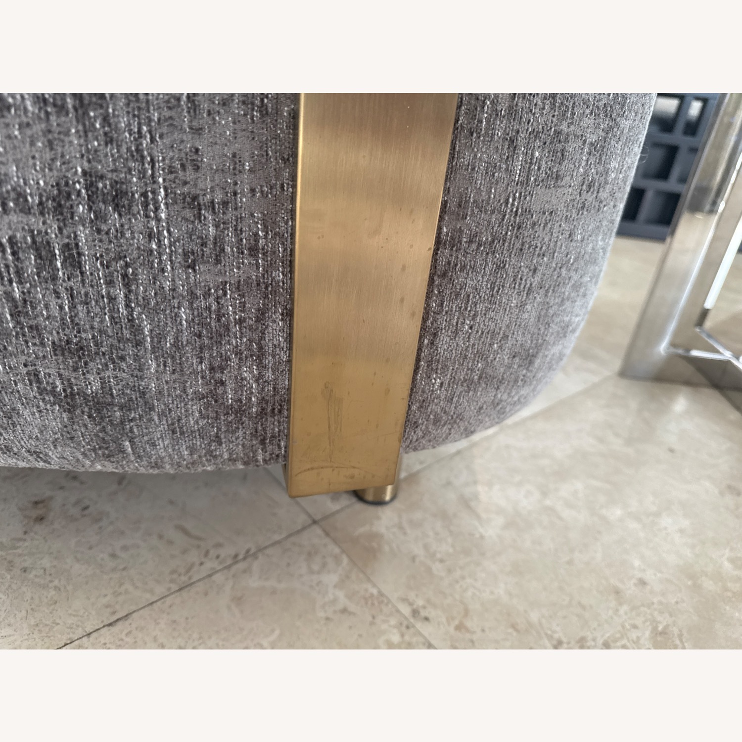 Interlude Home Light Gray Fabric Accent Chairs - image-4