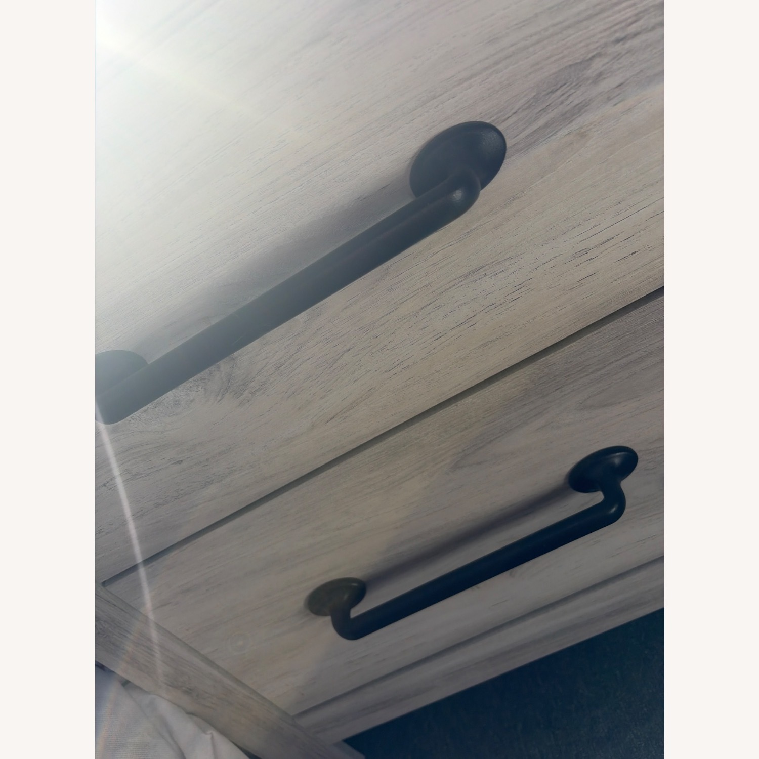 Bob's Discount Furniture White Side Table - image-1