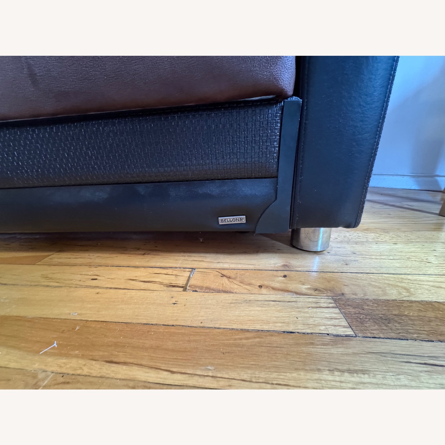 Bellona Dark Brown Fabric Sleeper Sofa - image-4