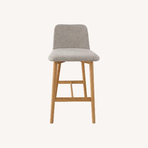 Used Blu Dot Chip Light Gray Wood Stool for sale on AptDeco