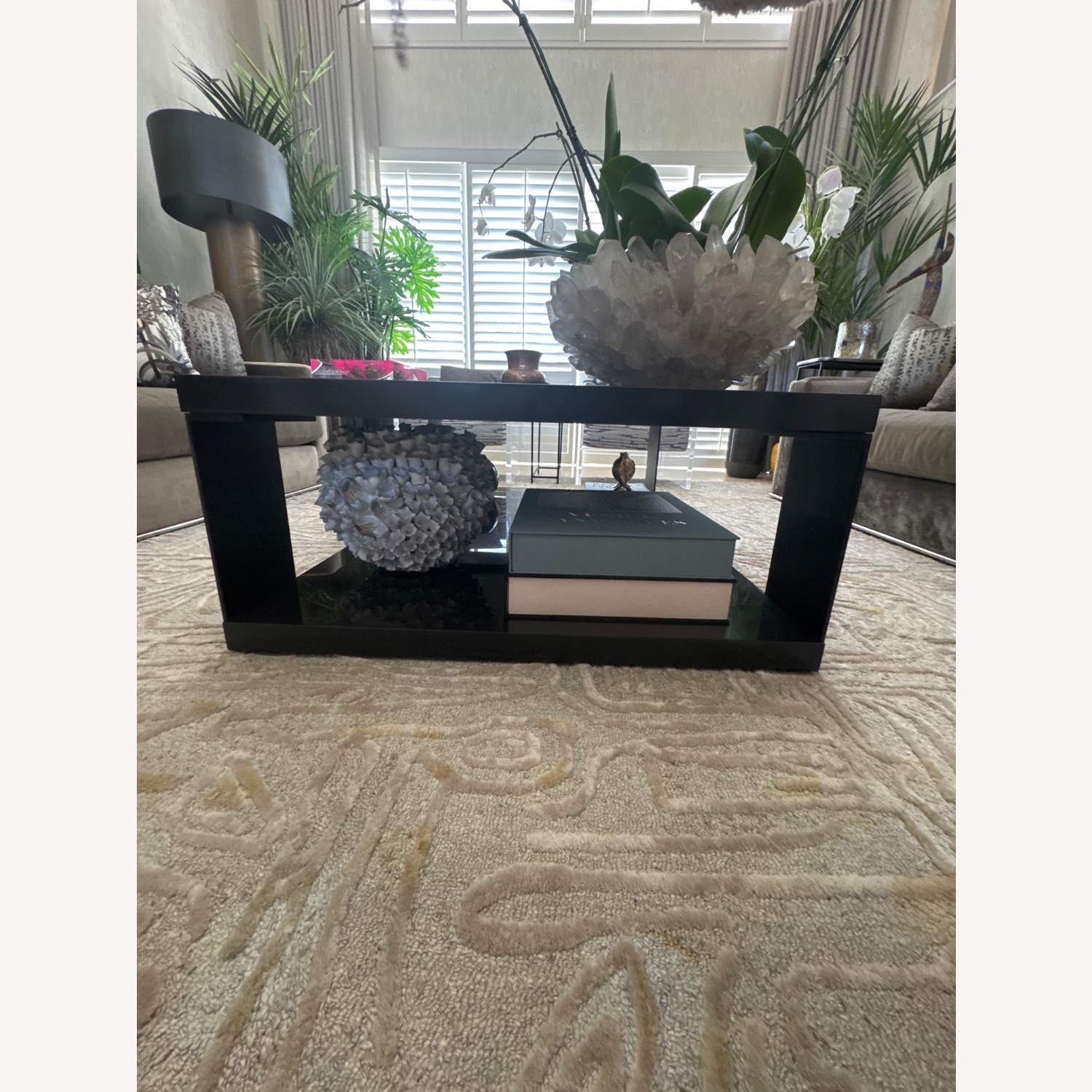 Baker Furniture Dark Brown Wood Coffee Table - image-2