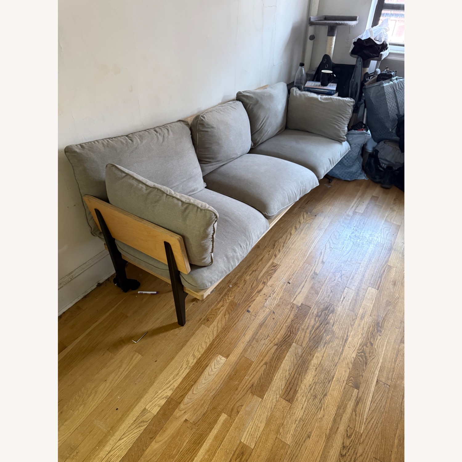 Floyd Light Gray Fabric Chaise Lounge - image-2