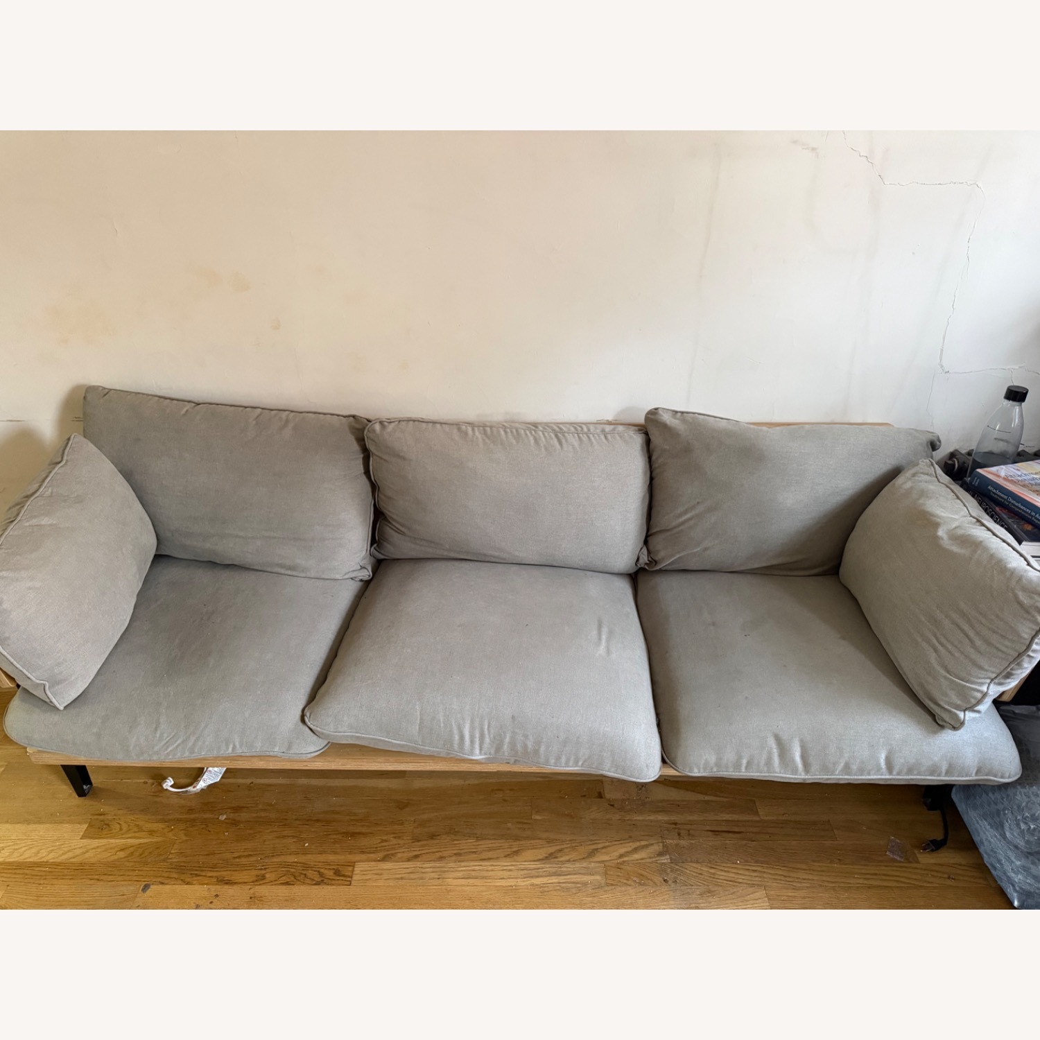 Floyd Light Gray Fabric Chaise Lounge - image-1