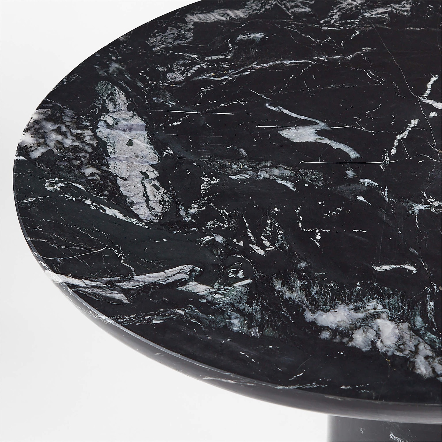 CB2 Babylon Black Marble Dining Table - image-3