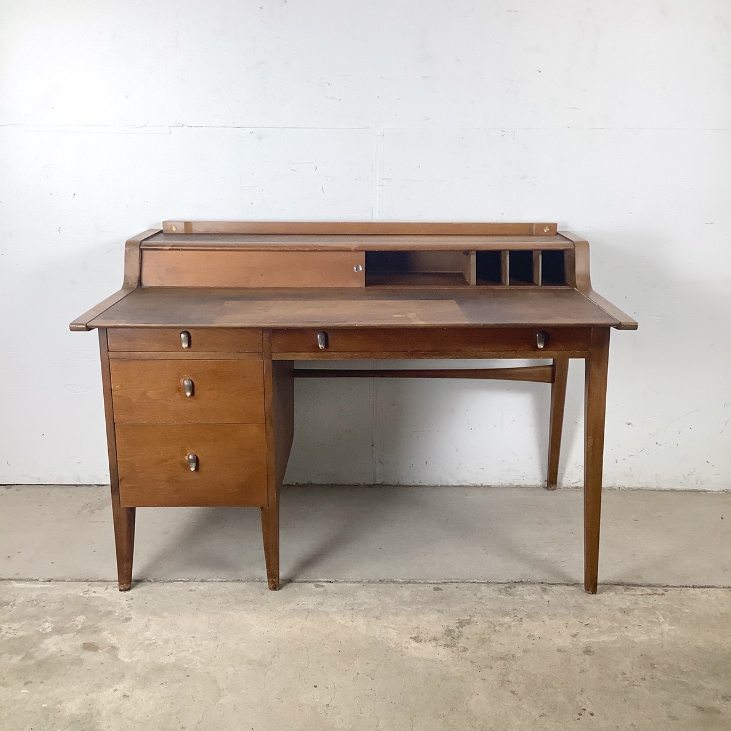 Mid-Century Writing Desk by John Van Koert Drexel - image-17