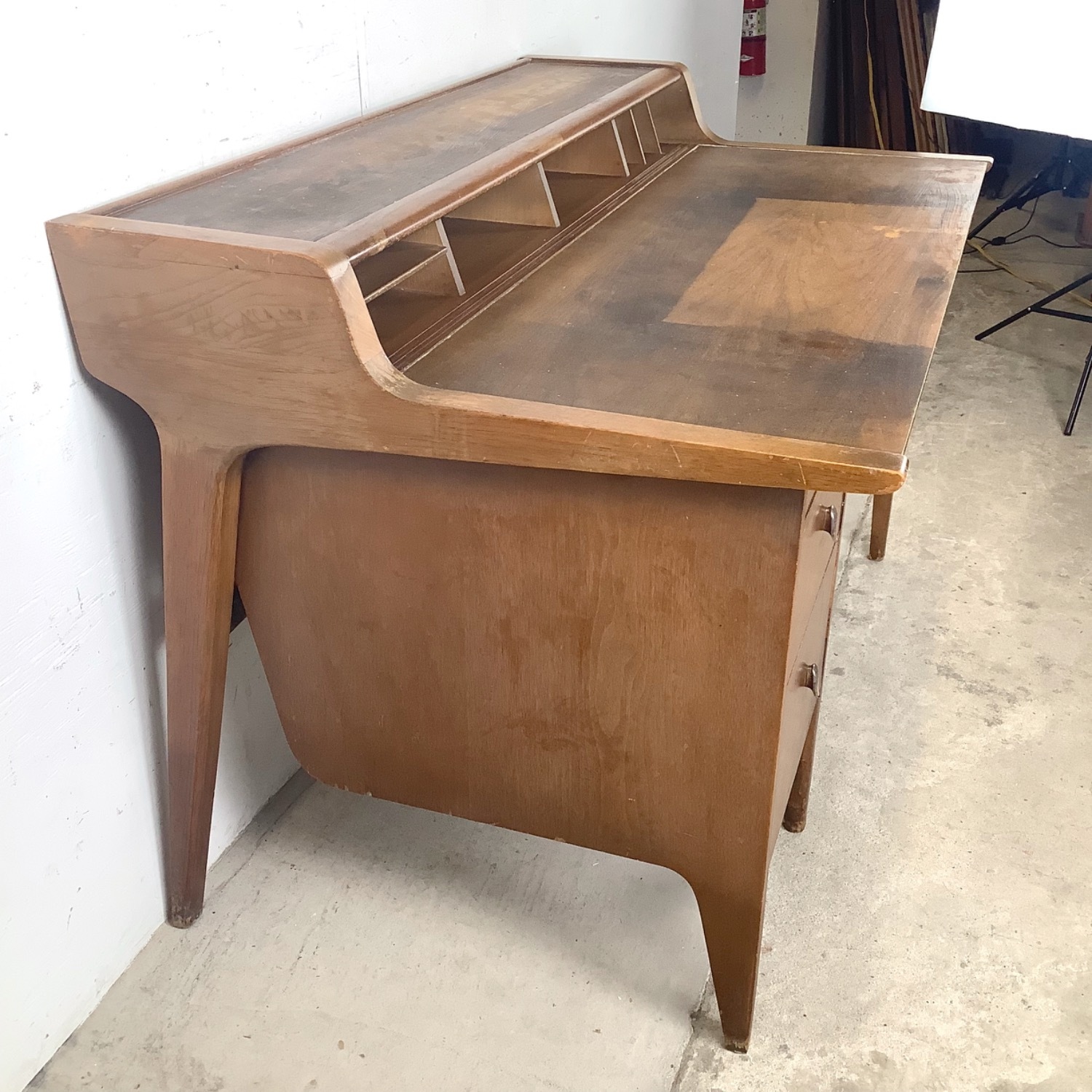 Mid-Century Writing Desk by John Van Koert Drexel - image-3