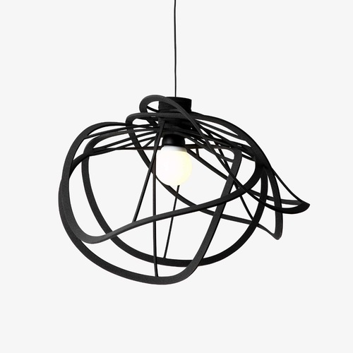 Used Ligne Roset Bloom Black Polyurethane Ceiling Lamp for sale on AptDeco