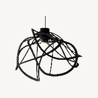 Ligne Roset Bloom Black Polyurethane Ceiling Lamp