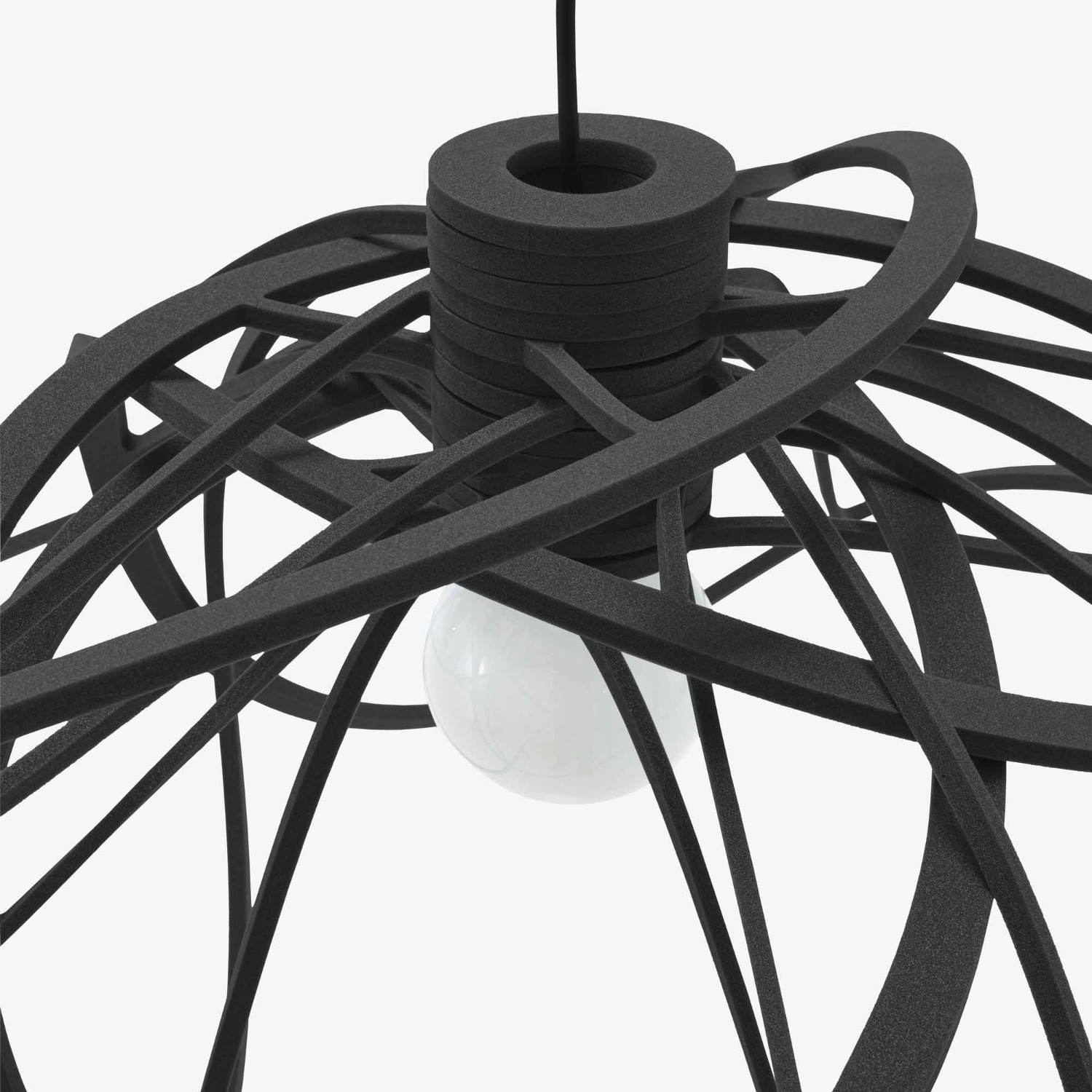 Ligne Roset Bloom Black Polyurethane Ceiling Lamp - image-2