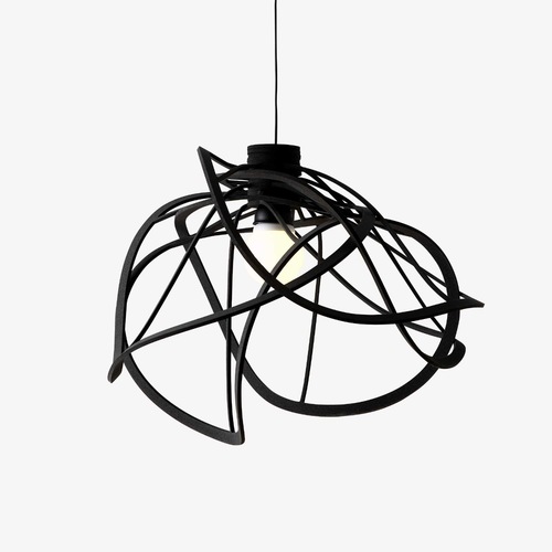 Used Ligne Roset Bloom Black Polyurethane Ceiling Lamp for sale on AptDeco