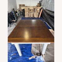 Dark Brown Wood Dining Set