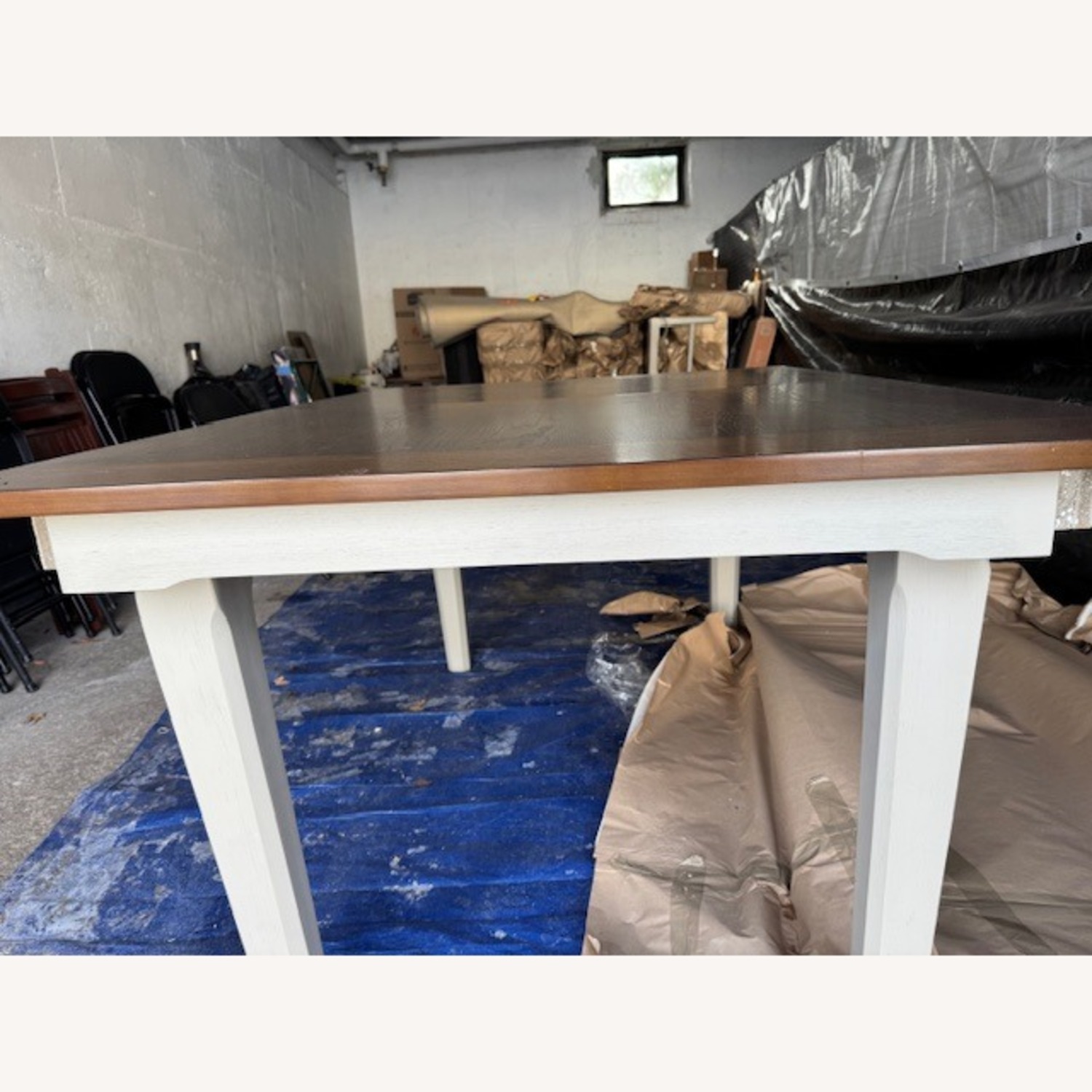 Dark Brown Wood Dining Set - image-2