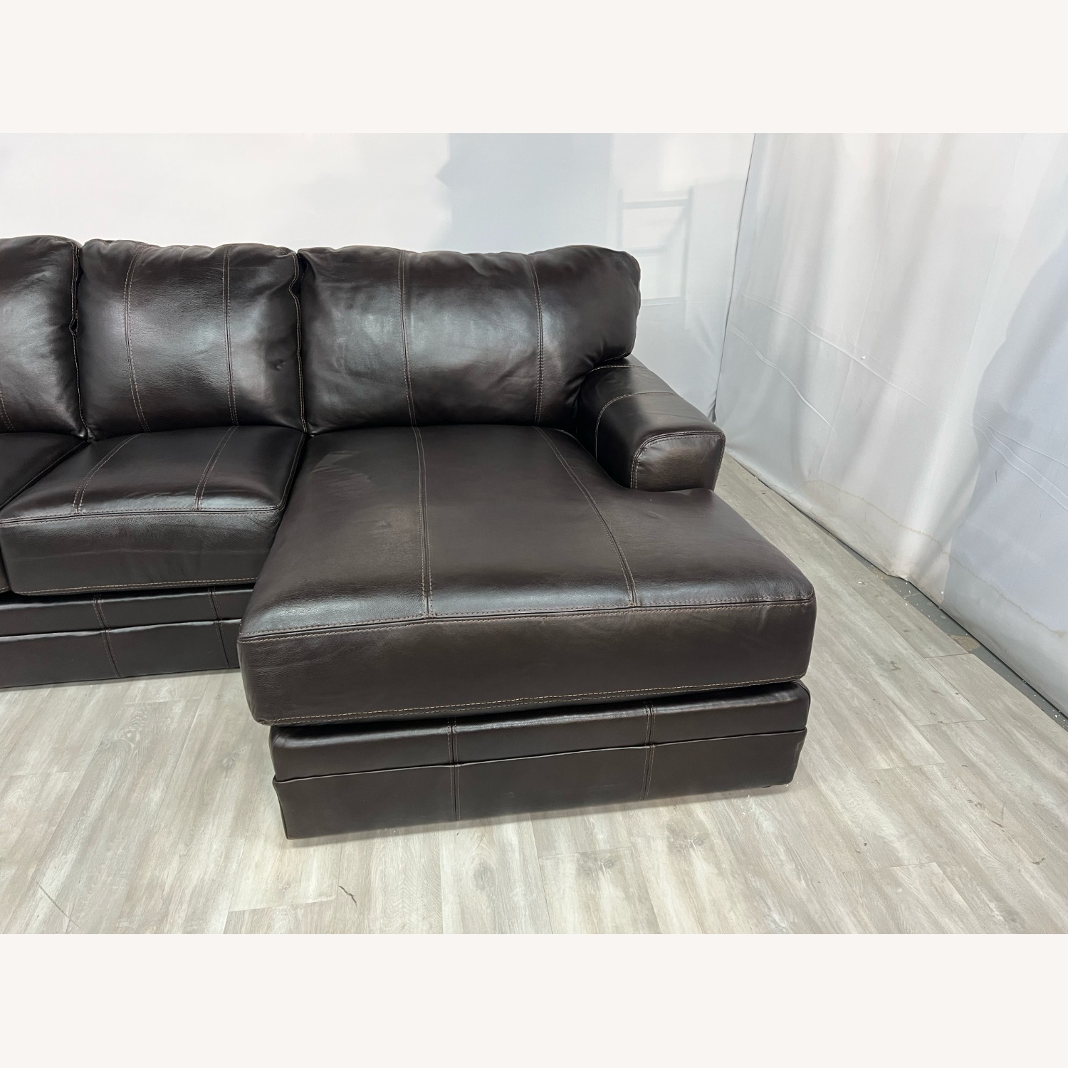 Lark Manor Andrienne Italian Leather Sectional - image-3