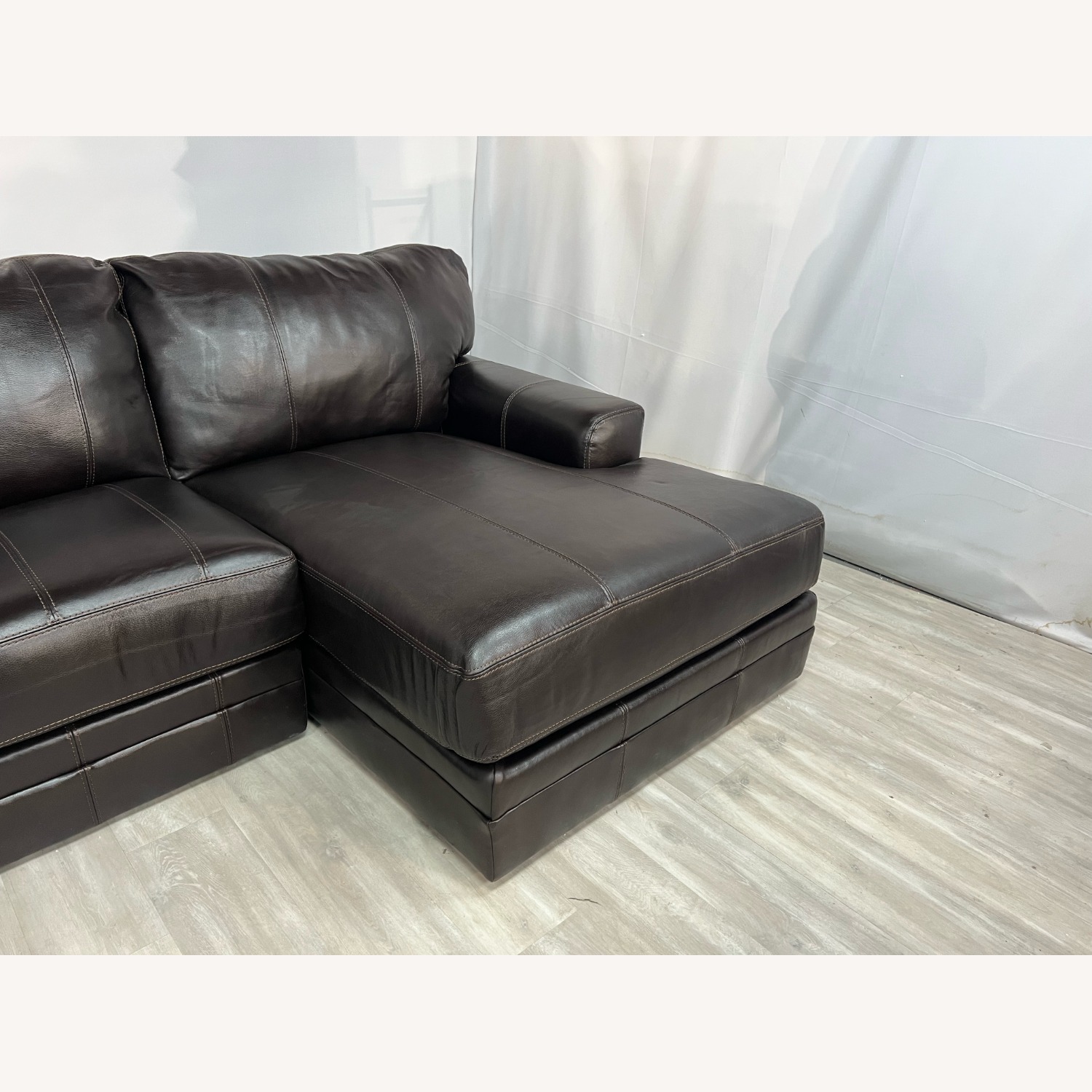 Lark Manor Andrienne Italian Leather Sectional - image-2