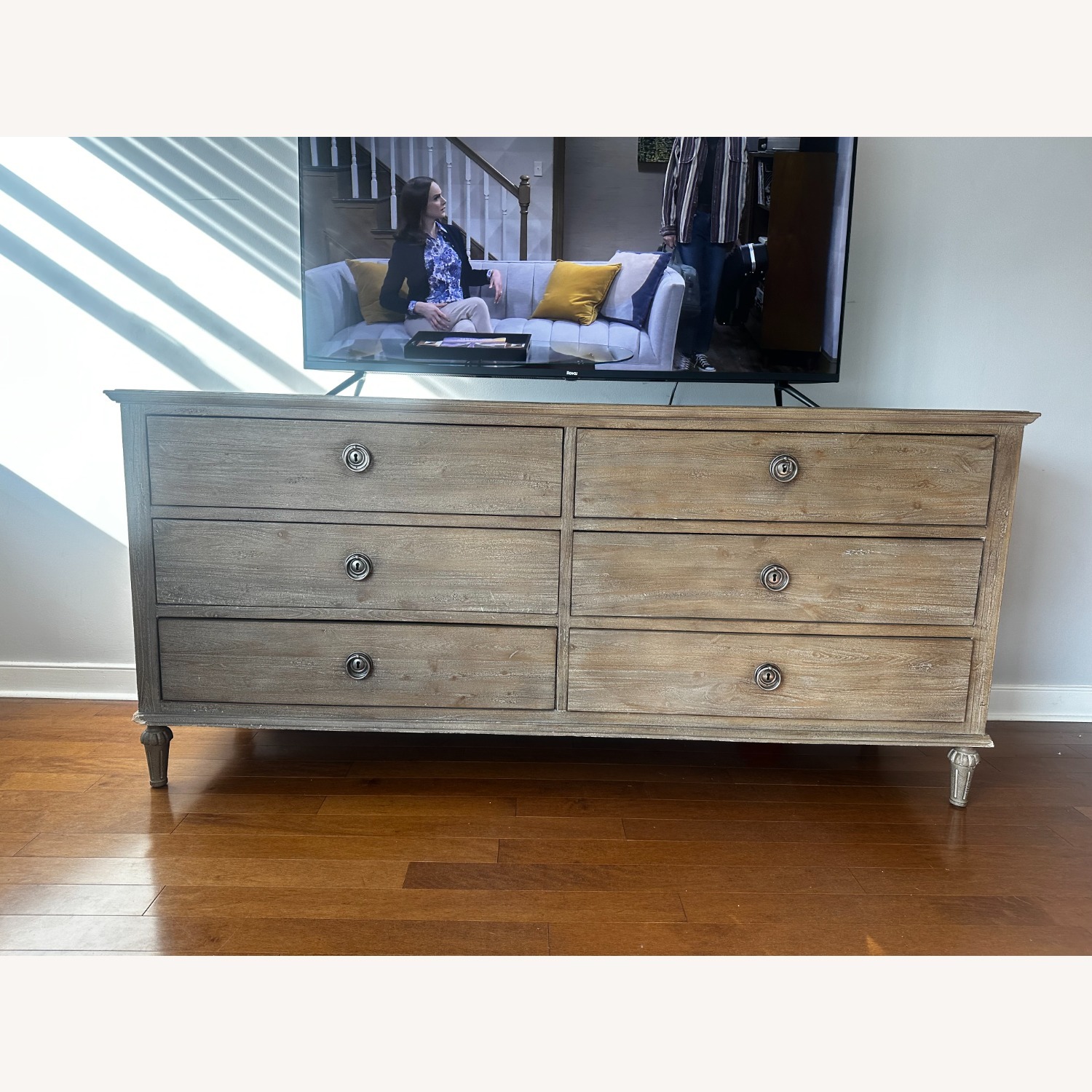 Restoration Hardware French Contemporary 6-Drawer Media Dresser - image-1
