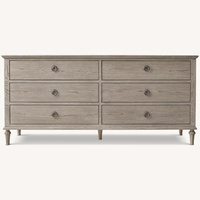 Restoration Hardware French Contemporary 6-Drawer Media Dresser