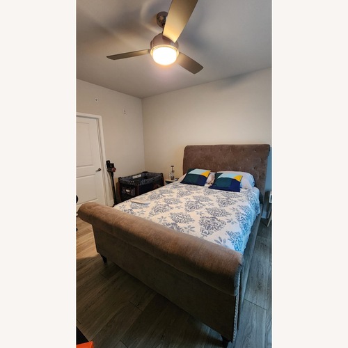 Used Queen Bed Frame with Head and Foot Board for sale on AptDeco