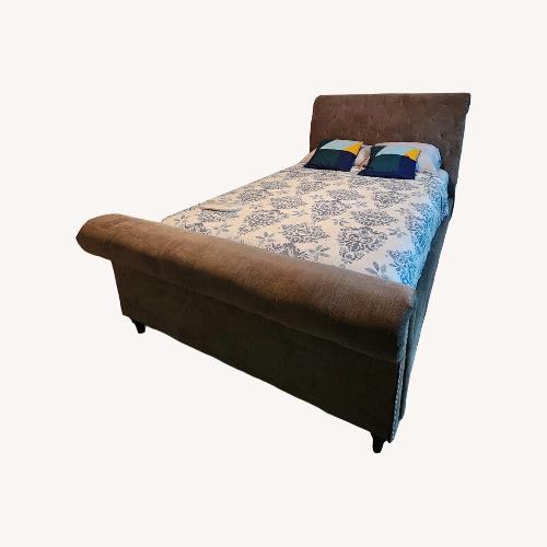 Used Queen Bed Frame with Head and Foot Board for sale on AptDeco