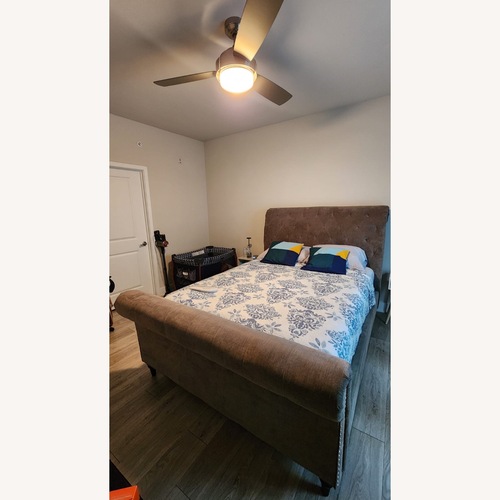 Used Queen Bed Frame with Head and Foot Board for sale on AptDeco