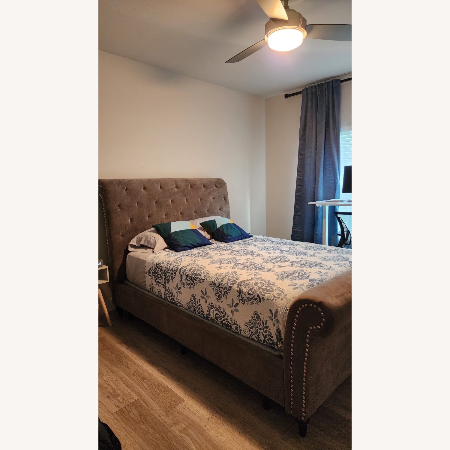 Queen Bed Frame with Head and Foot Board - image-6