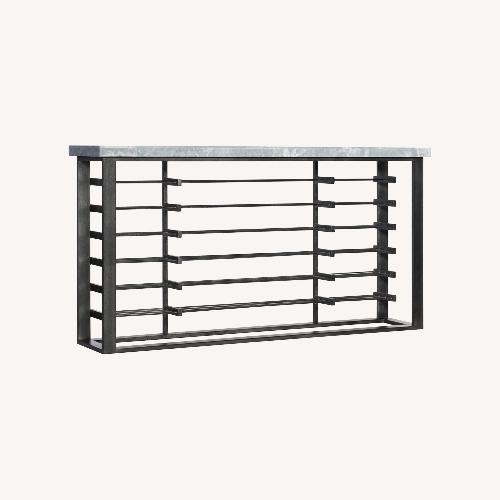 Used Metal and Stone Wine Rack Console for sale on AptDeco